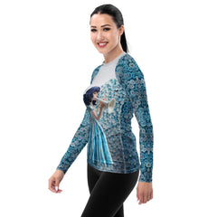 Origami Oasis Women's Rash Guard side view.