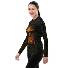 Protective swimwear for women - Modern Mosaic Rash Guard