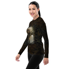 Stylish Enchanted Forest Women's Rash Guard for outdoor activities