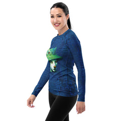 Back view of Doggone Cute Women's Rash Guard