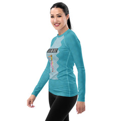 Durable rash guard with Triangle Pose design for focused fitness enthusiasts.