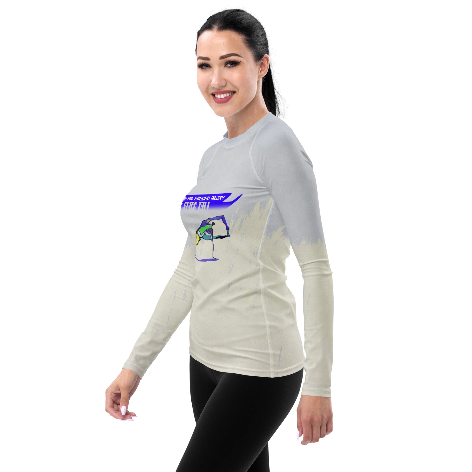 Stylish and supportive Crow Pose women's fitness apparel.