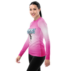 Women's sportwear rash guard with vampire design
