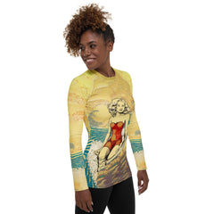 Coastal Surf Vibes Rash Guard - Beyond T-shirts