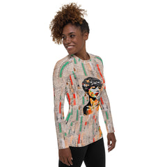 Musical Notes Symphony Women's All-Over Print Rash Guards - Beyond T-shirts