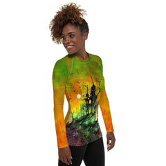 Wickedly Cool Halloween Women's Rash Guard - Beyond T-shirts