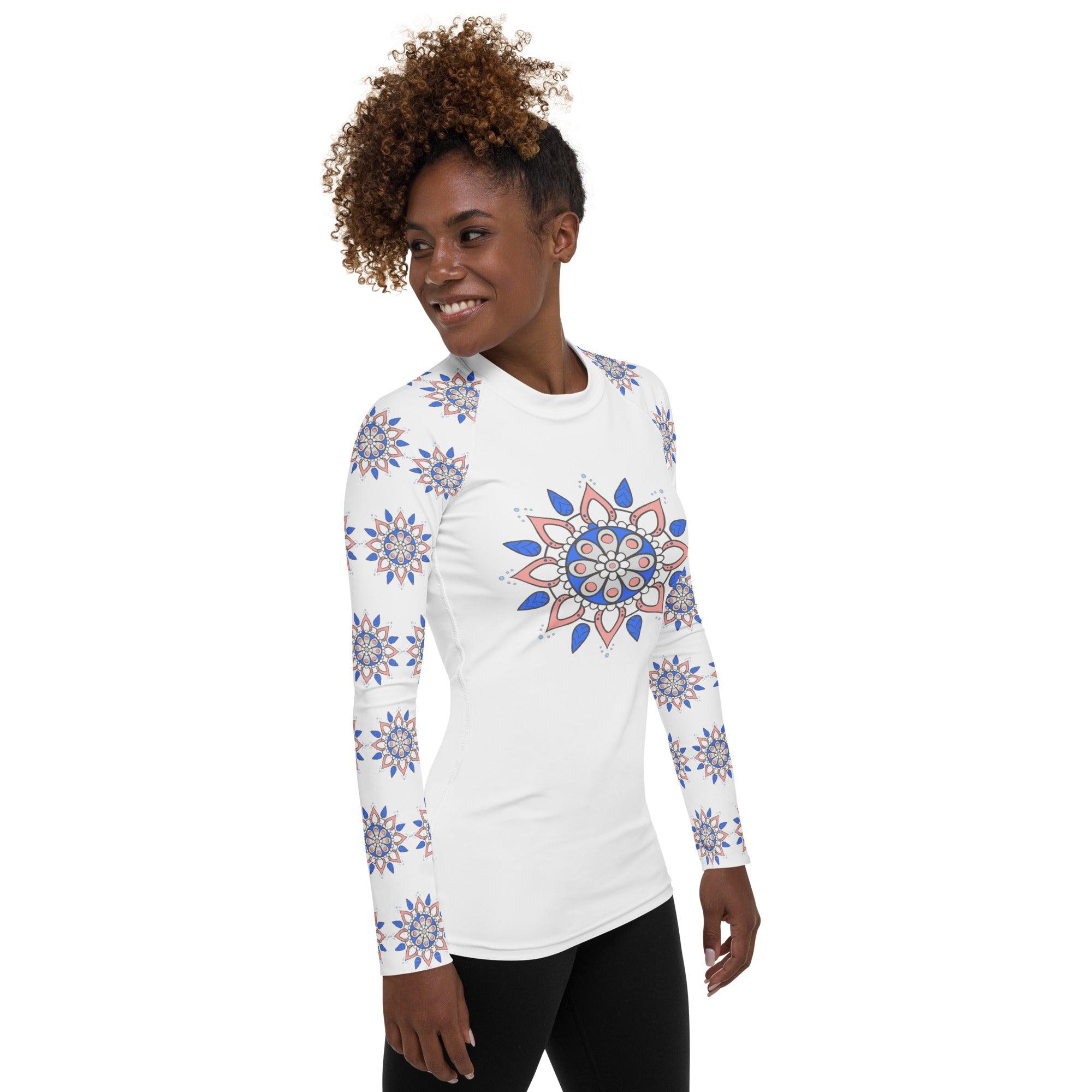 Mystical Mandala Women's Rash Guard - Beyond T-shirts