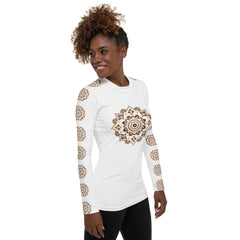 Mystical Mandala Women's Rash Guard - Beyond T-shirts