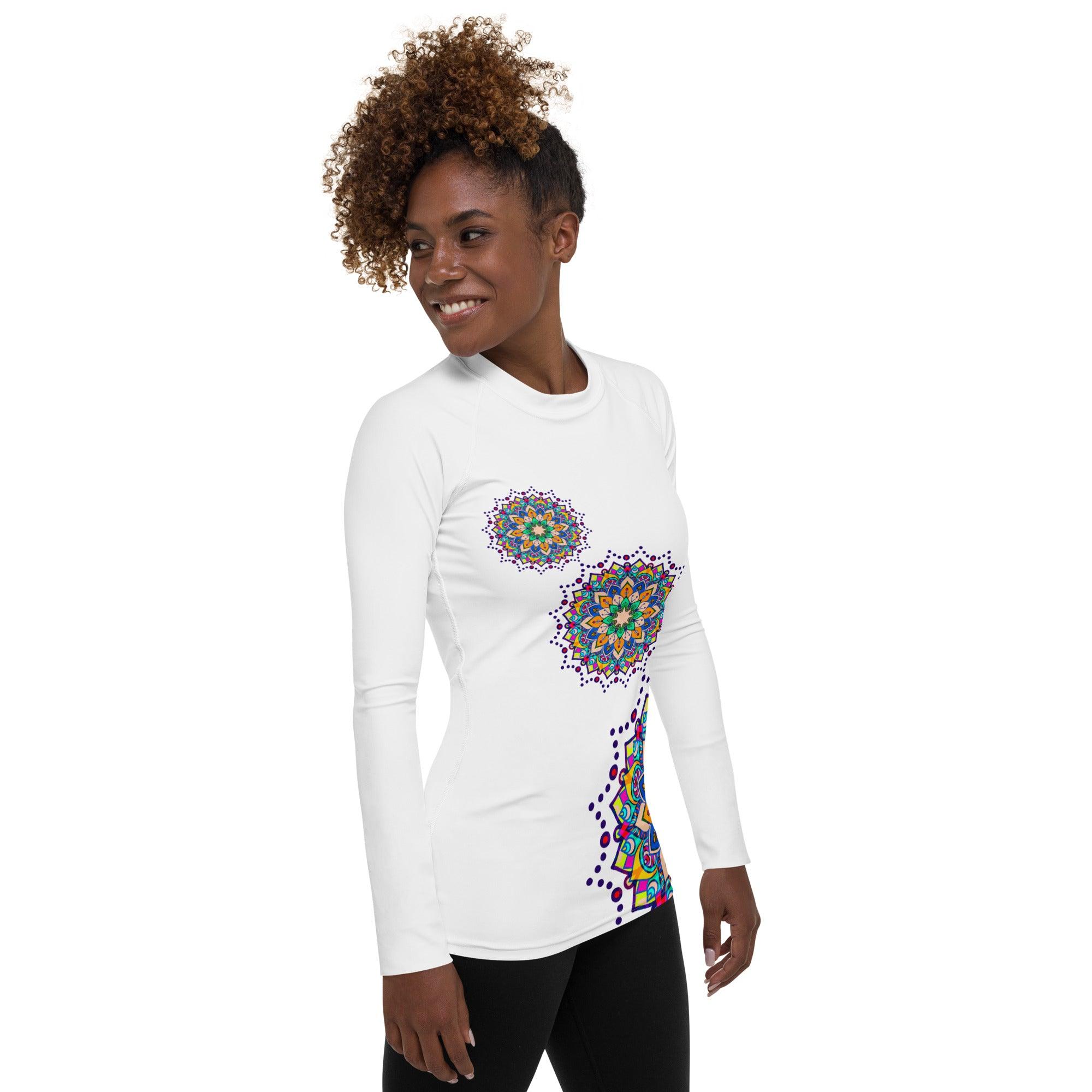 Celestial Mandala Women's Rash Guard - Beyond T-shirts