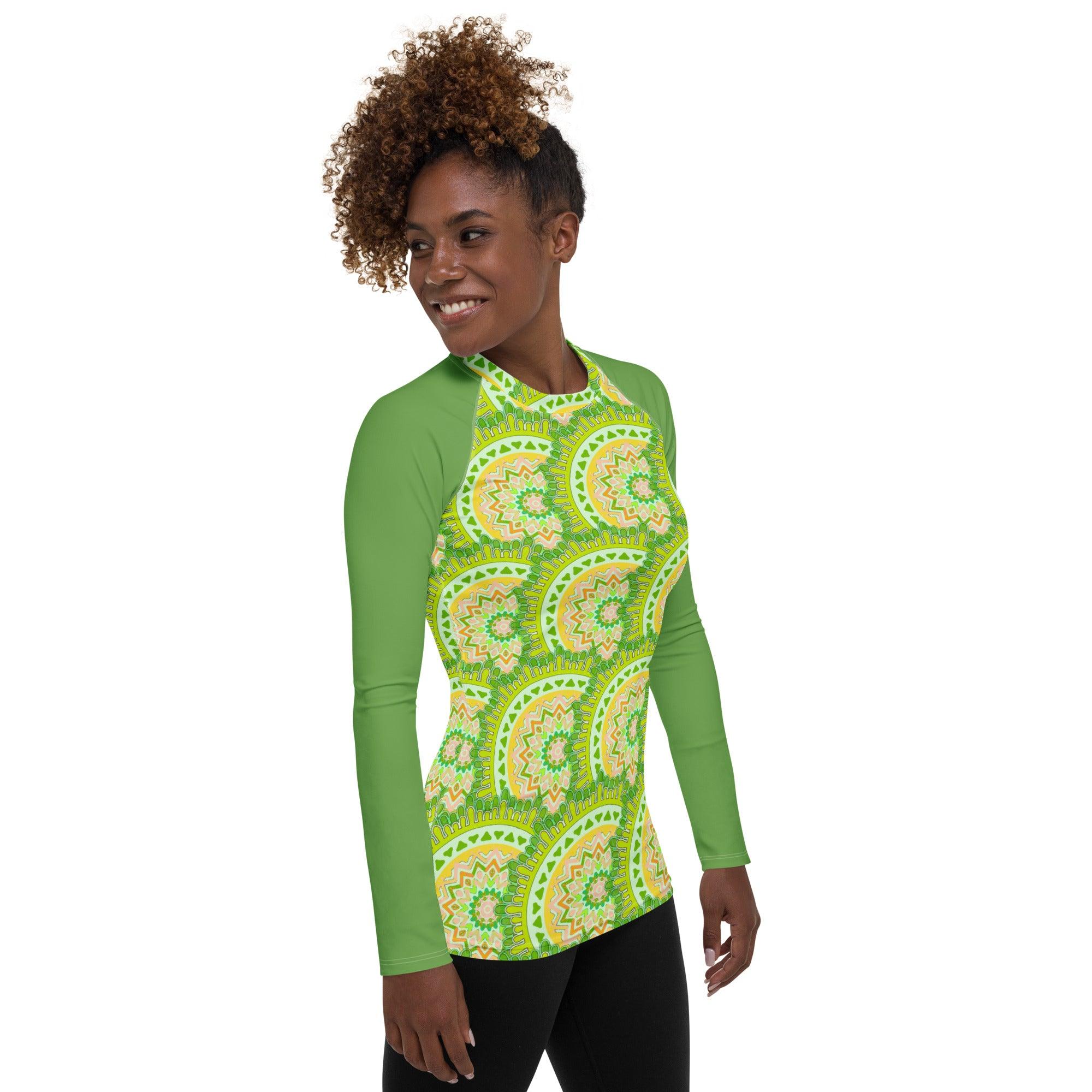 Harmony Mandala Women's Rash Guard - Beyond T-shirts