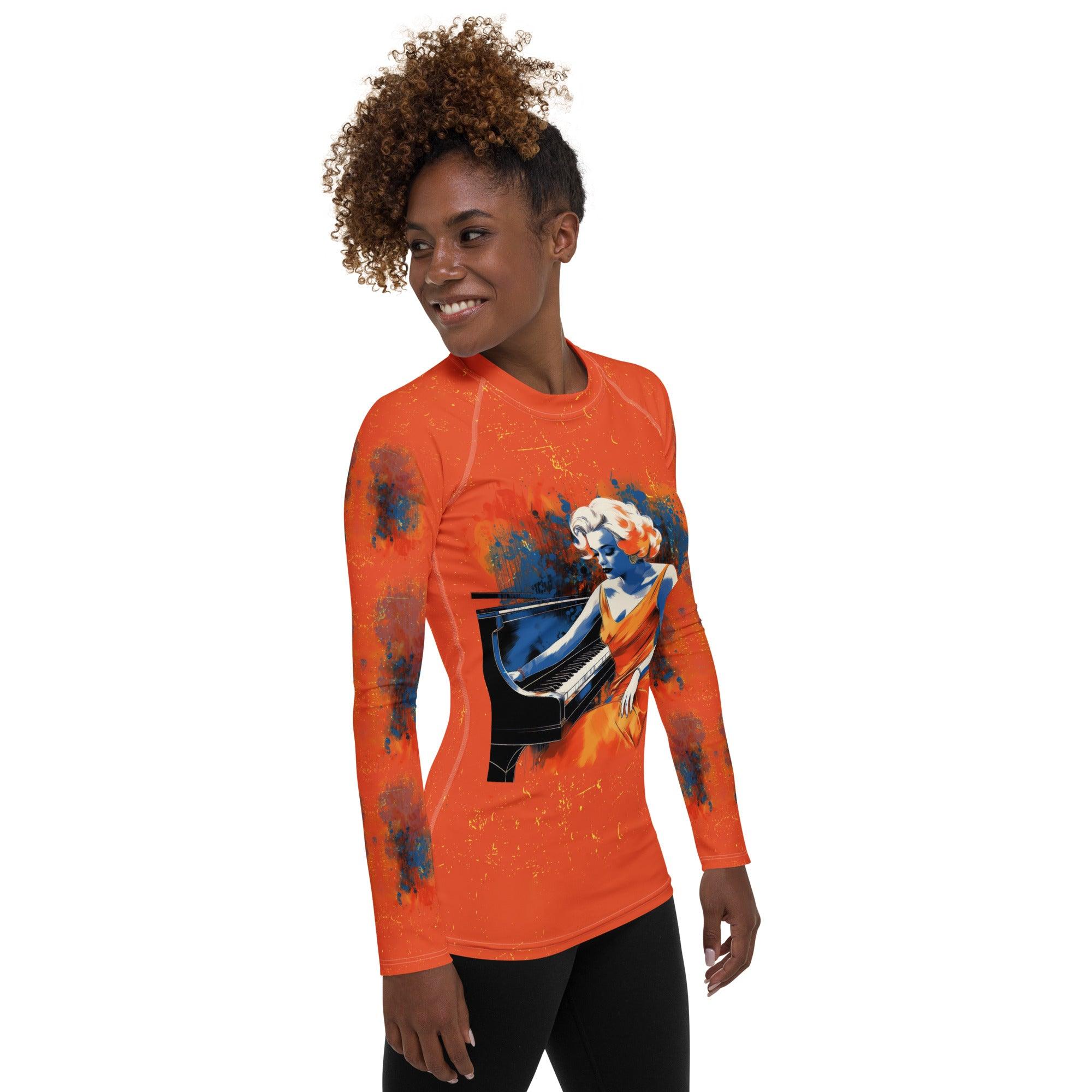 Record Spinner All-Over Print Women's Rash Guard - Beyond T-shirts