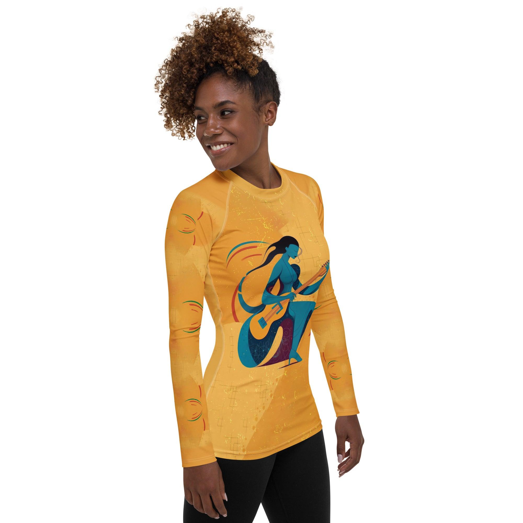 Hip Hop Hustle All-Over Print Women's Rash Guard - Beyond T-shirts