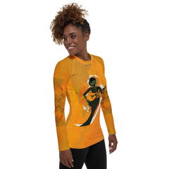 Guitar Solo All-Over Print Women's Rash Guard - Beyond T-shirts