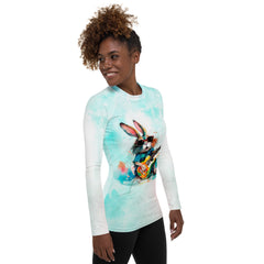 Guitarist's Gleeful Grooves  Women's Rash Guard