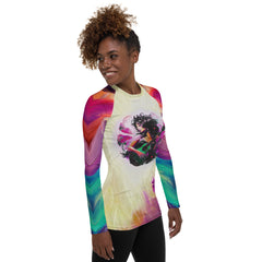 Harmonic Dolphin Dance Women's Rash Guard