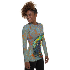 Melodious Manta Mingle Women's Rash Guard