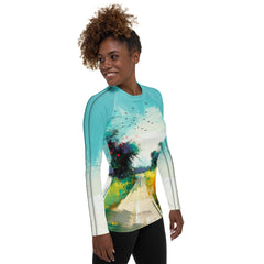 Rolling Hills Landscape Women's Rash Guard