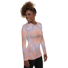 Sateen Stride Texture Women's Rash Guard