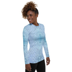 Diamond Dash Texture Women's Rash Guard