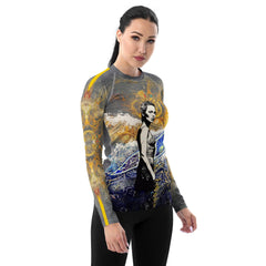 Seaside Serenity Women's Rash Guard - Beyond T-shirts