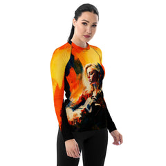 Melodic Vibes Women's Music Rash Guard - Beyond T-shirts