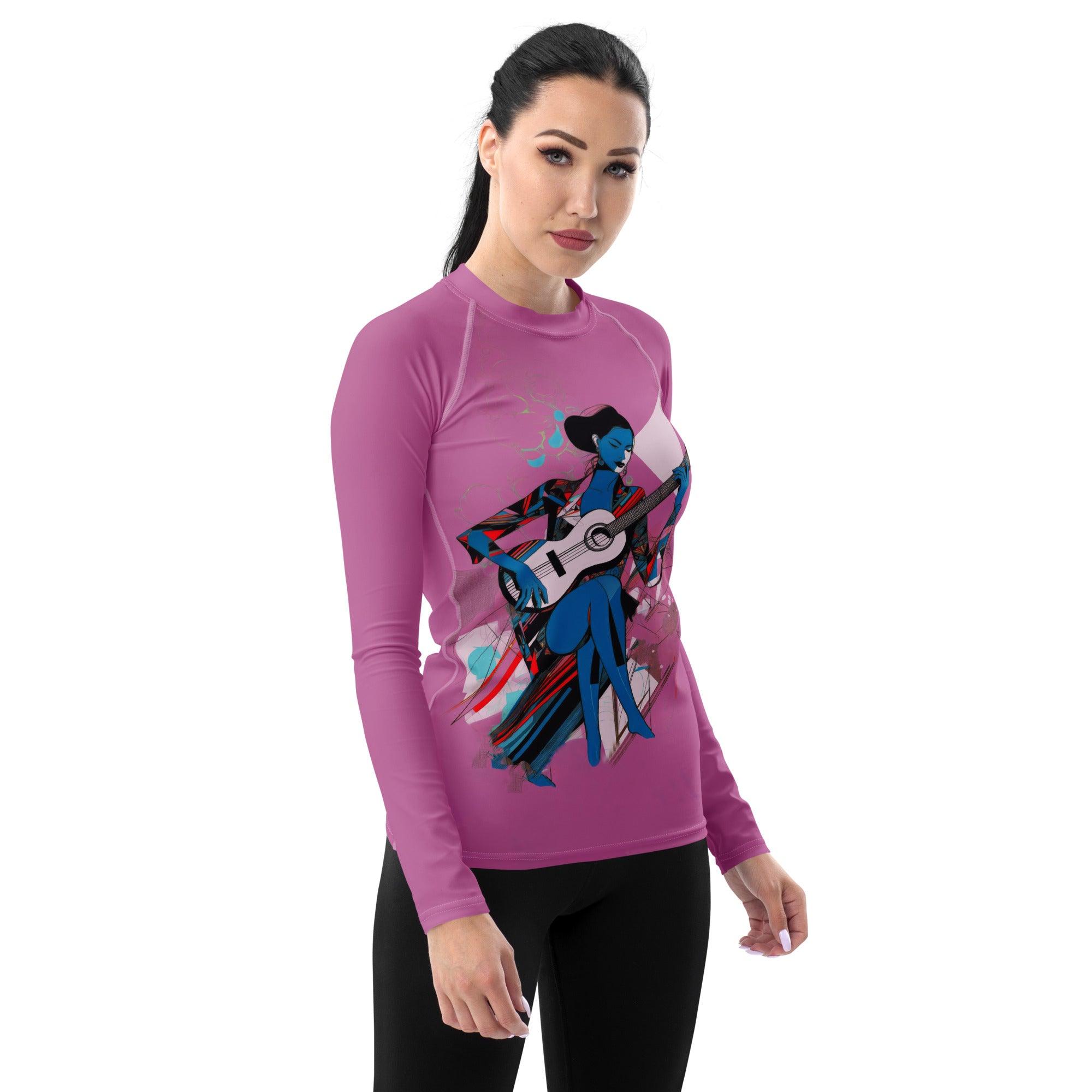 Couture Groove Women's All-Over Print Rash Guard - Beyond T-shirts