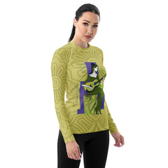 Runway Rhythm Women's All-Over Print Rash Guard - Beyond T-shirts