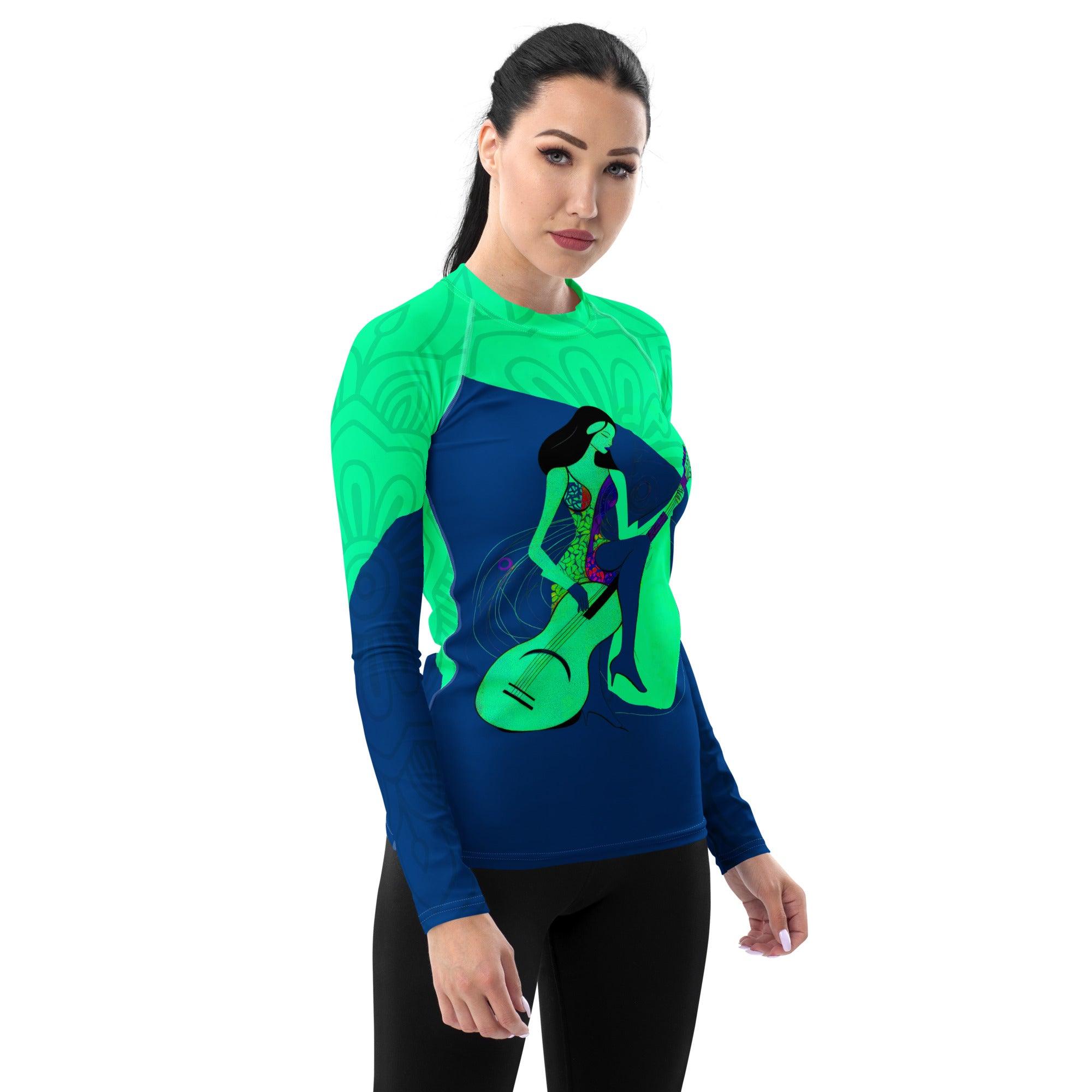 Melodic Runway Women's Fashion Jam Rash Guard - Beyond T-shirts