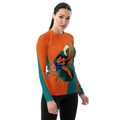 Couture Harmony Women's All-Over Print Rash Guard - Beyond T-shirts