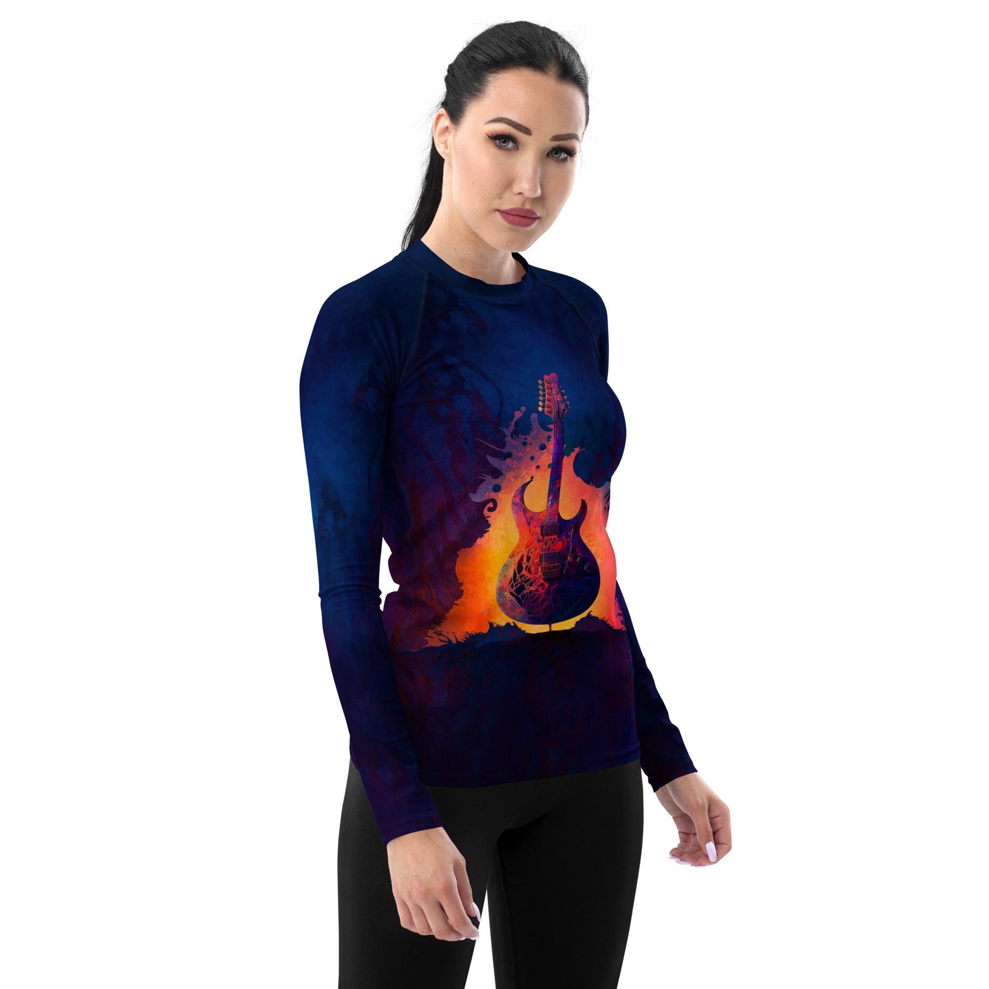 Melodic Groove Women's Music Rash Guard - Beyond T-shirts