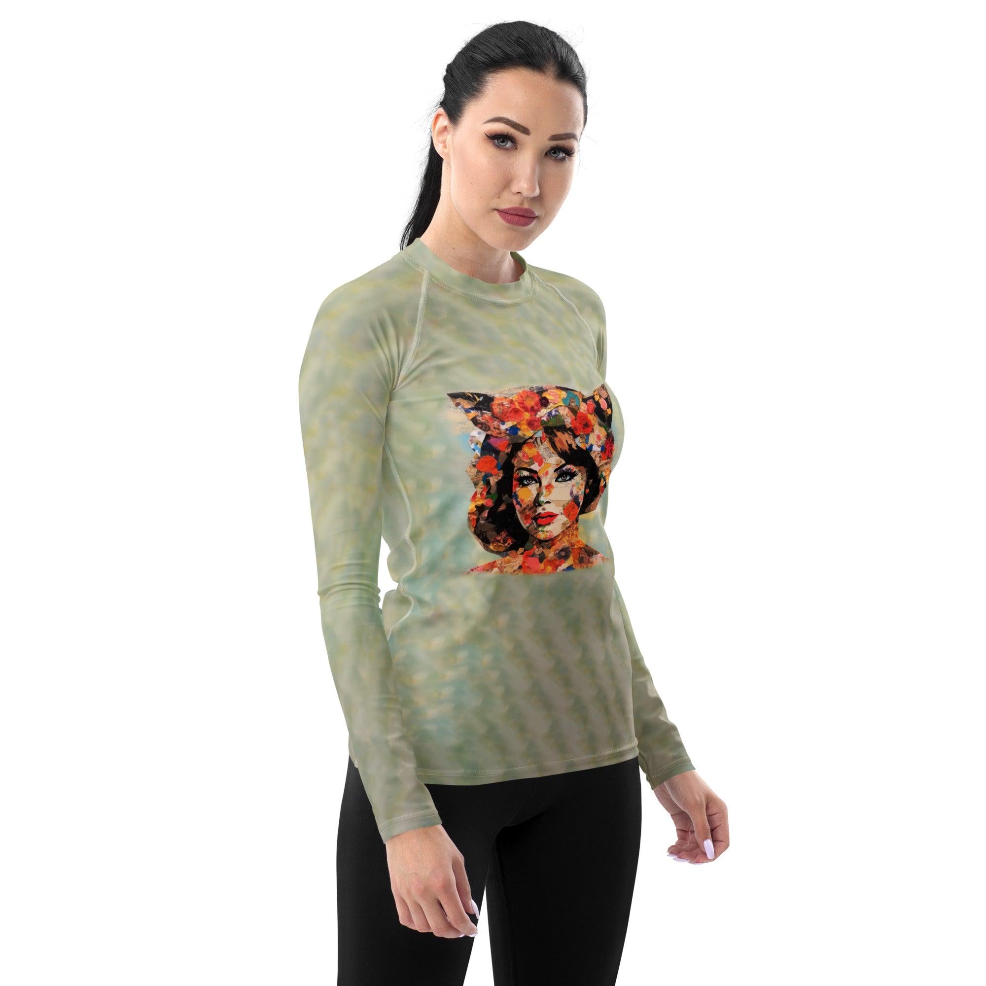 Jazz & Blues Serenade Women's All-Over Print Rash Guard - Beyond T-shirts