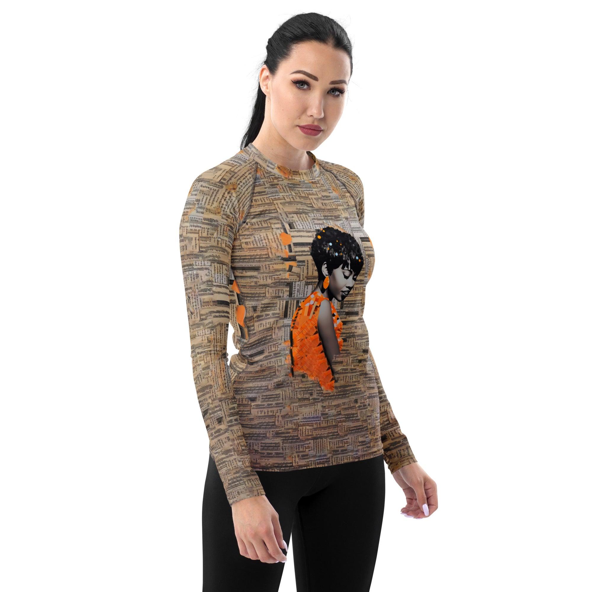 Harmony In Motion Women's All-Over Print Rash Guard - Beyond T-shirts