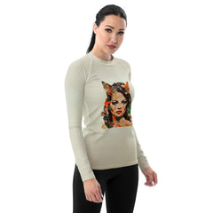 Melodic Tide Women's All-Over Print Rash Guard - Beyond T-shirts