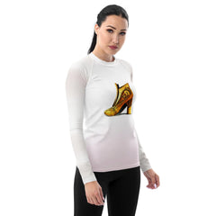 Cosmos Fusion Futuristic Shoes Women's Rash Guard - Beyond T-shirts