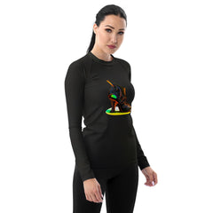 Quantum Flux Futuristic Shoes Women's Rash Guard - Beyond T-shirts