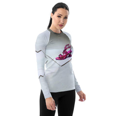 HoloStride Futuristic Shoes Women's Rash Guard - Beyond T-shirts