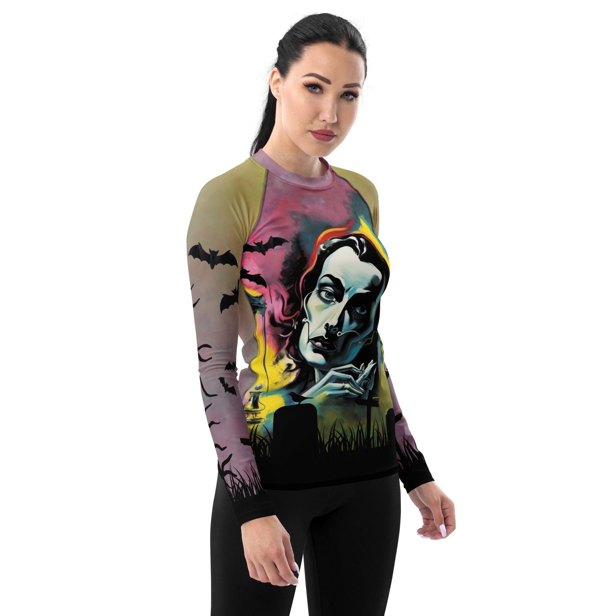 Zombie Apocalypse Halloween Women's Rash Guard - Beyond T-shirts