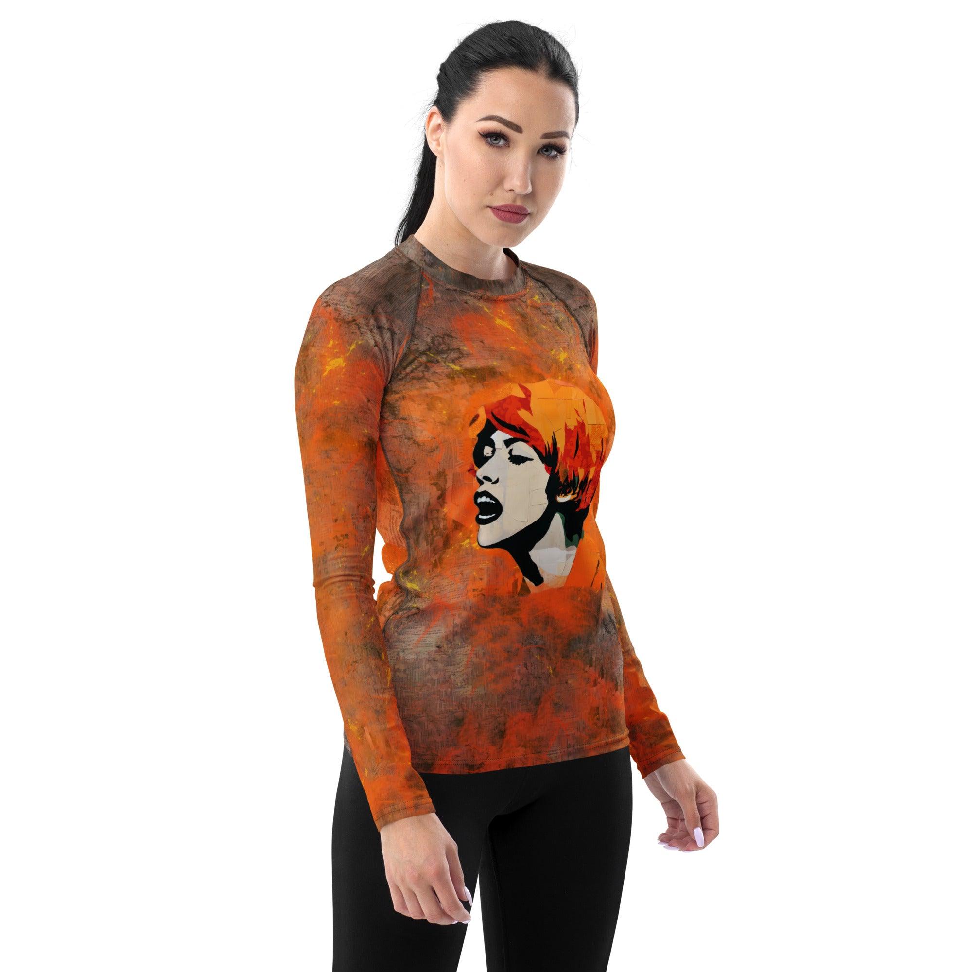 Rock 'n' Roll Icons Women's All-Over Print Rash Guards - Beyond T-shirts