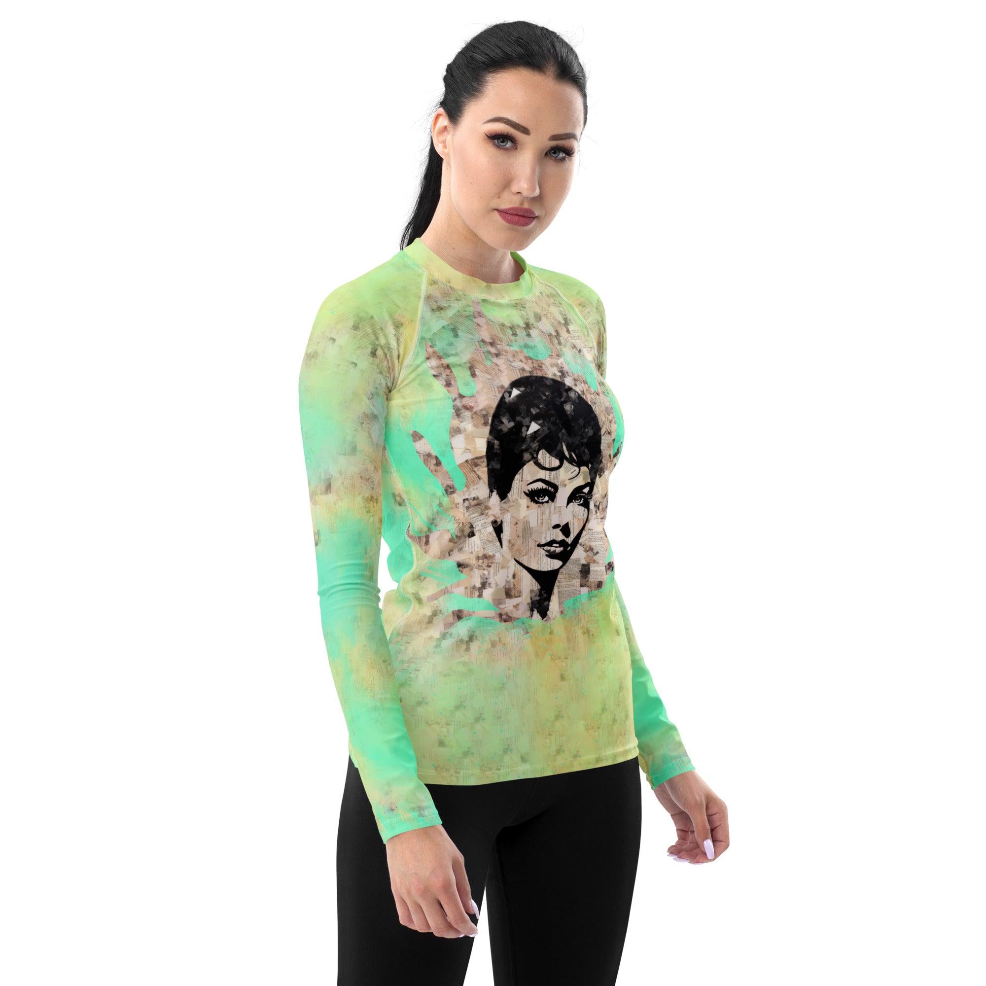 Classical Crescendo Women's All-Over Print Rash Guards - Beyond T-shirts