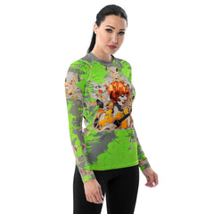 Music And Nature Symphony Women's All-Over Print Rash Guards - Beyond T-shirts