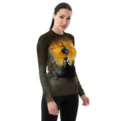 Witchy Moonlight Halloween Rash Guard - Beyond T-shirts