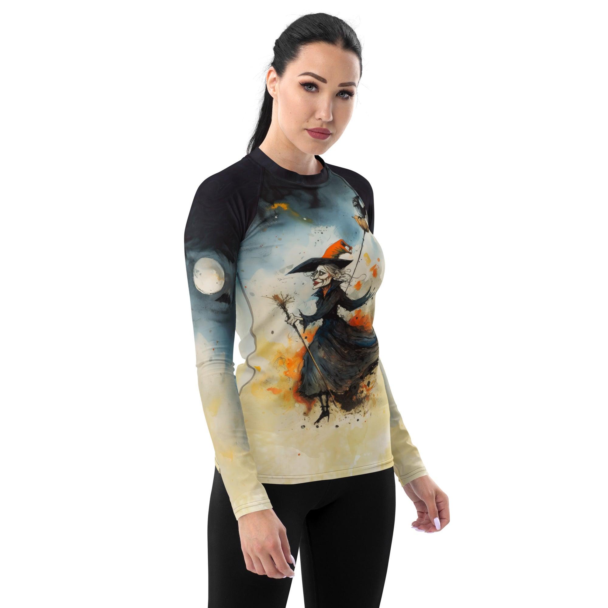 Gothic Ghostly Night Rash Guard - Beyond T-shirts