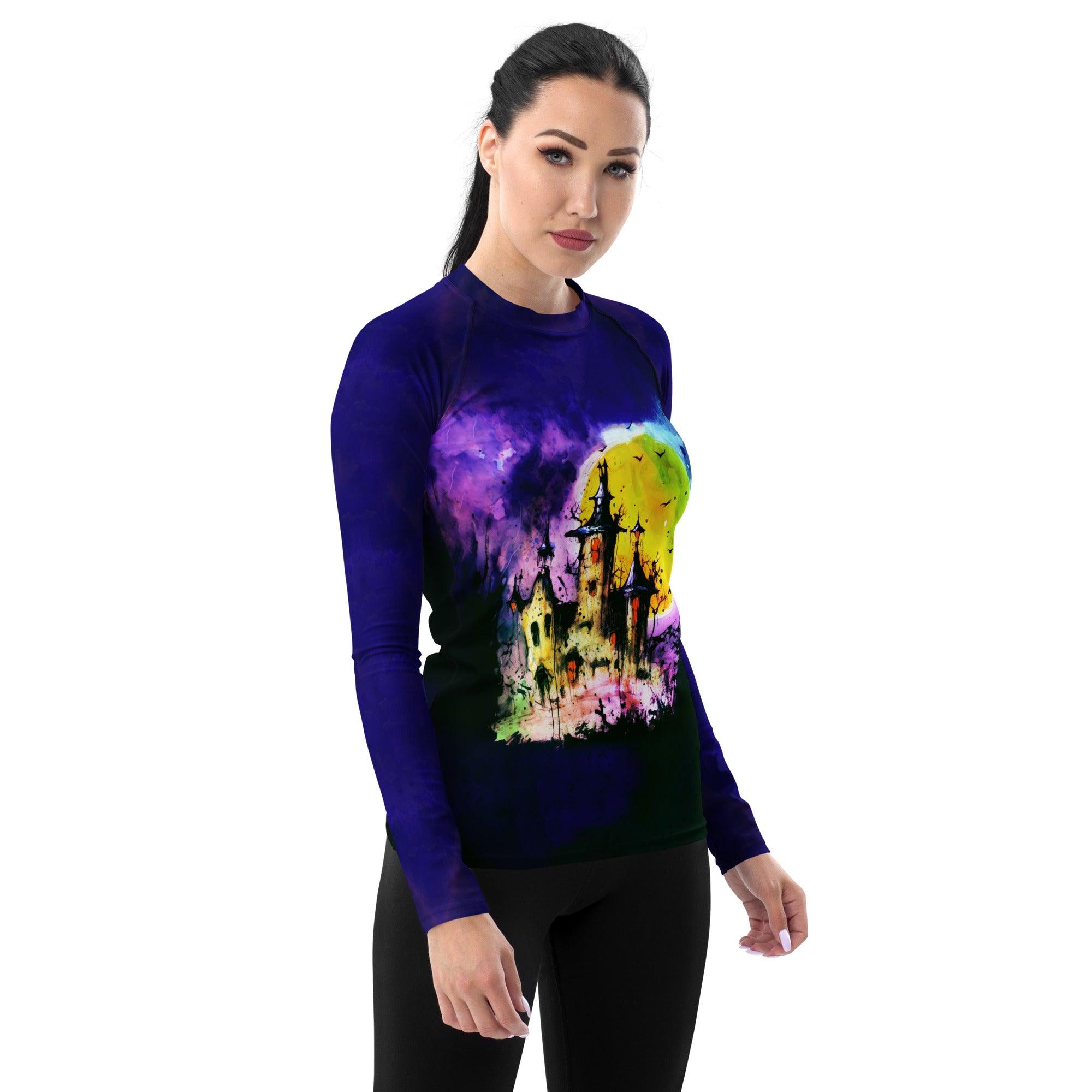 Spooky Night Halloween Women's Rash Guard - Beyond T-shirts