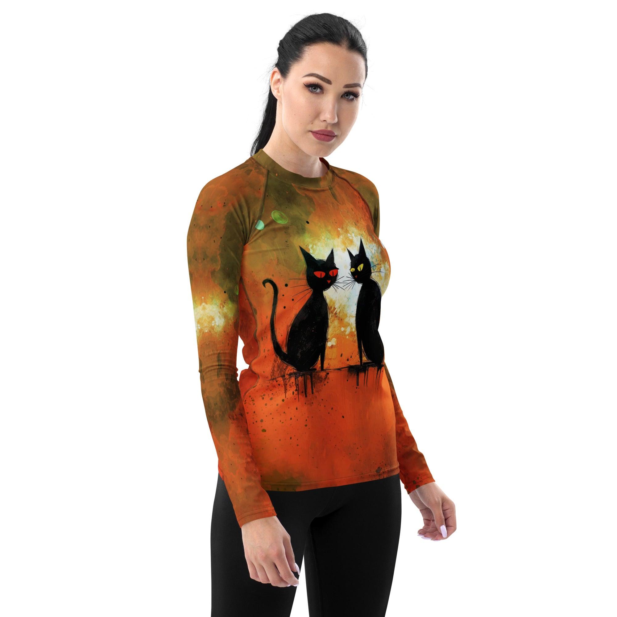 Witchy Wonders Halloween Women's Rash Guard - Beyond T-shirts