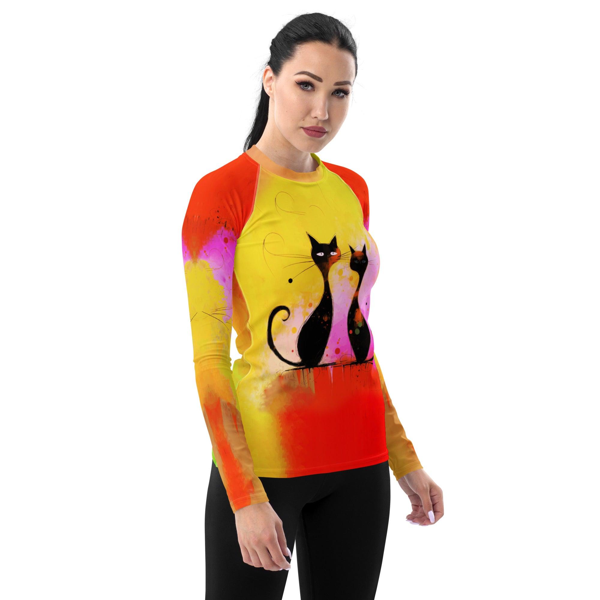 Vampire's Lair Halloween All-Over Print Women's Rash Guard - Beyond T-shirts