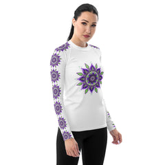 Mystical Mandala Women's Rash Guard - Beyond T-shirts