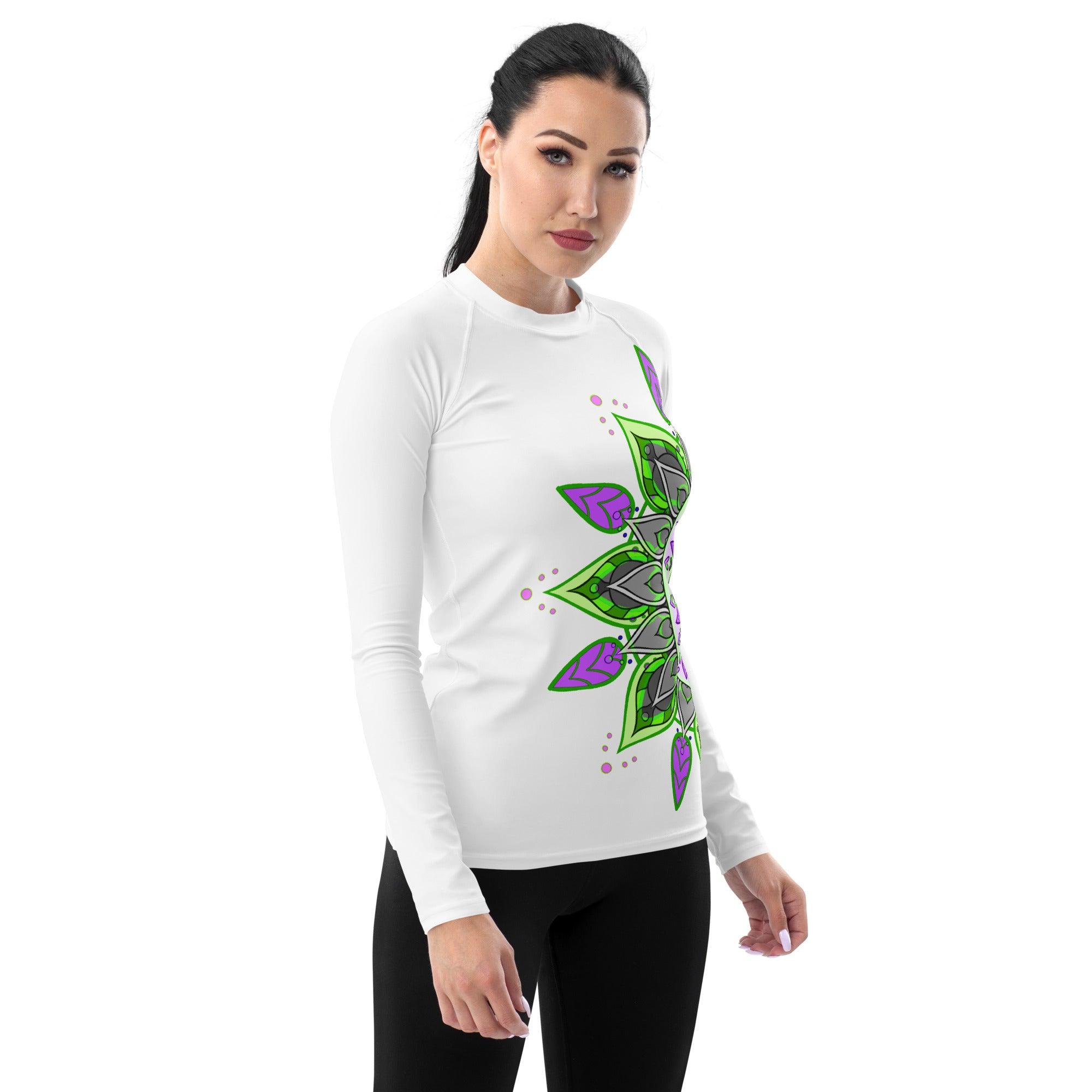 Cosmic Mandala Women's Rash Guard - Beyond T-shirts