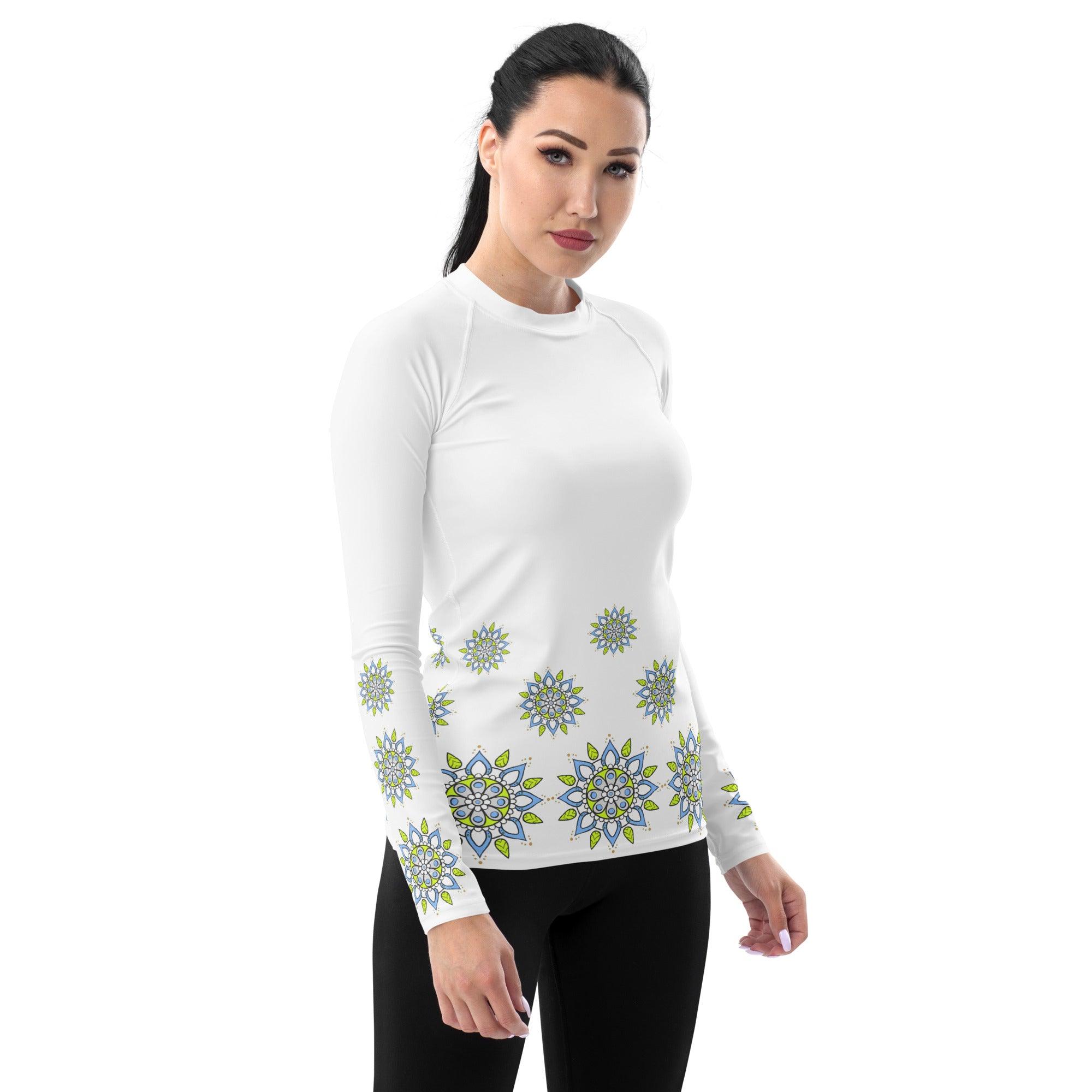 Celestial Mandala Women's Rash Guard - Beyond T-shirts