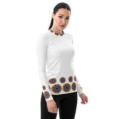 Cosmic Mandala Women's Rash Guard - Beyond T-shirts