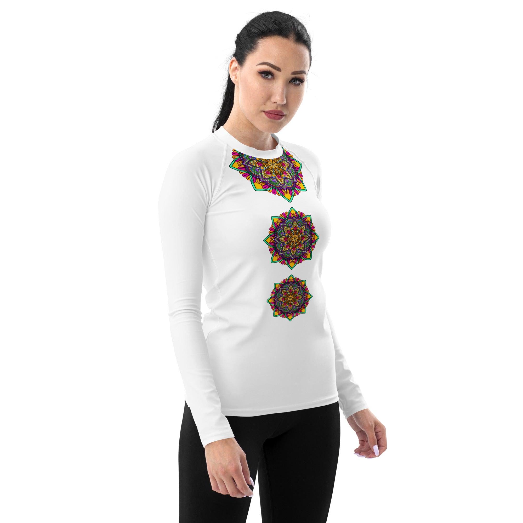 Native Mandala Women's Rash Guard - Beyond T-shirts